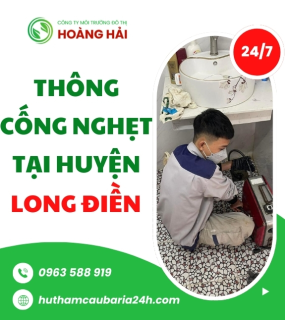 Thông cống nghẹt tại huyện Long Điền