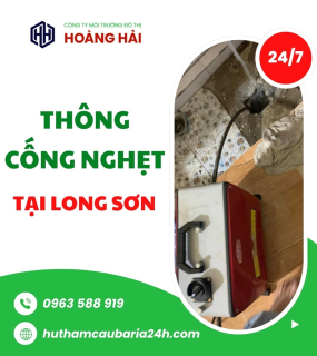 Dịch vụ thông cống nghẹt tại Phường Long Sơn