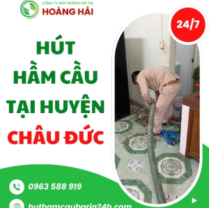Hút hầm cầu tại huyện Châu Đức