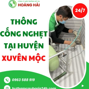 Thông cống nghẹt tại huyện Xuyên Mộc