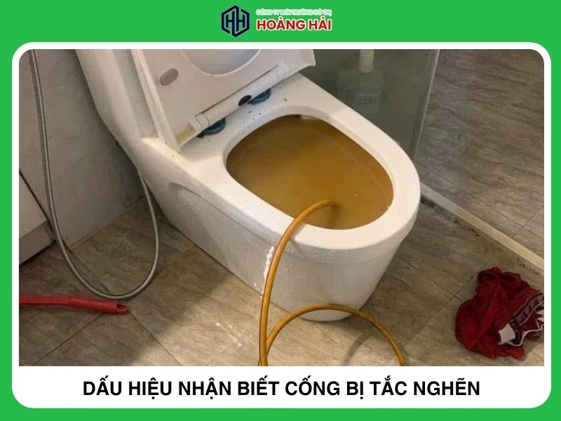 dấu hiệu nhận biết cống bị tắc nghẽn