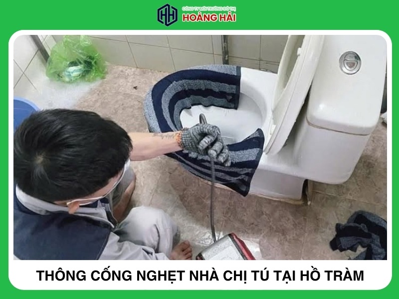 thông cống nghẹt nhà chị tú tại Hồ Tràm