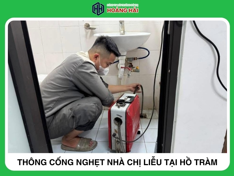 thông cống nghẹt nhà chị LIỄU tại Hồ Tràm