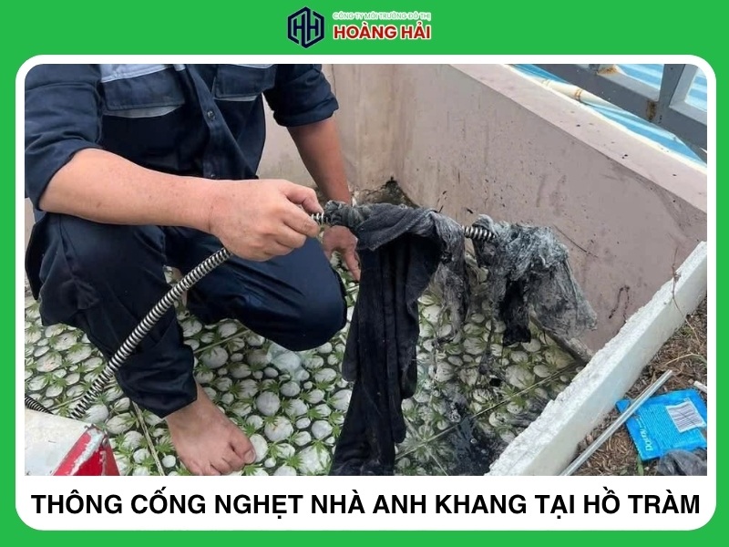 thông cống nghẹt nhà ANH KHANG tại Hồ Tràm