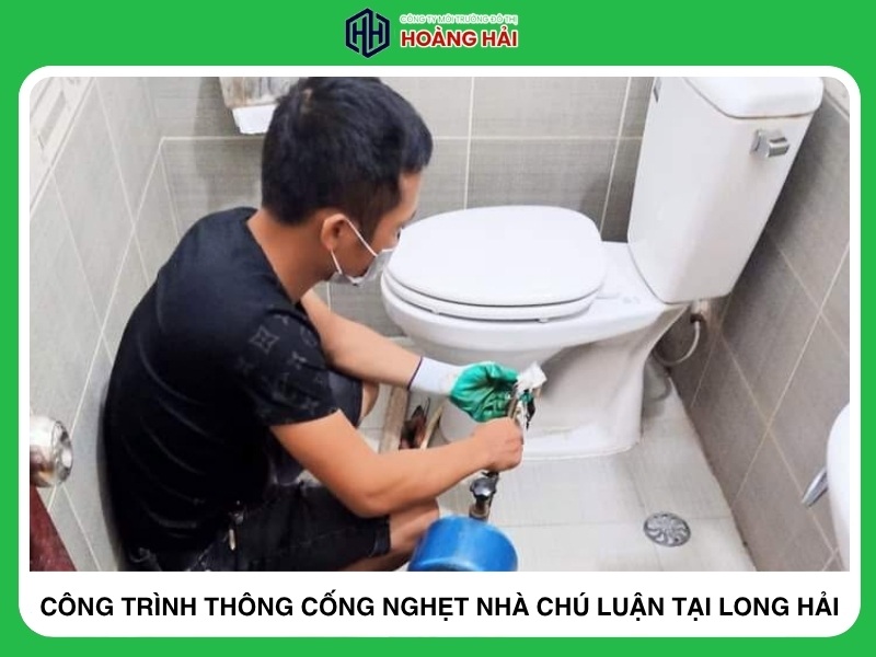 công trình thông cống nghẹt nhà chú luận tại Long Hải