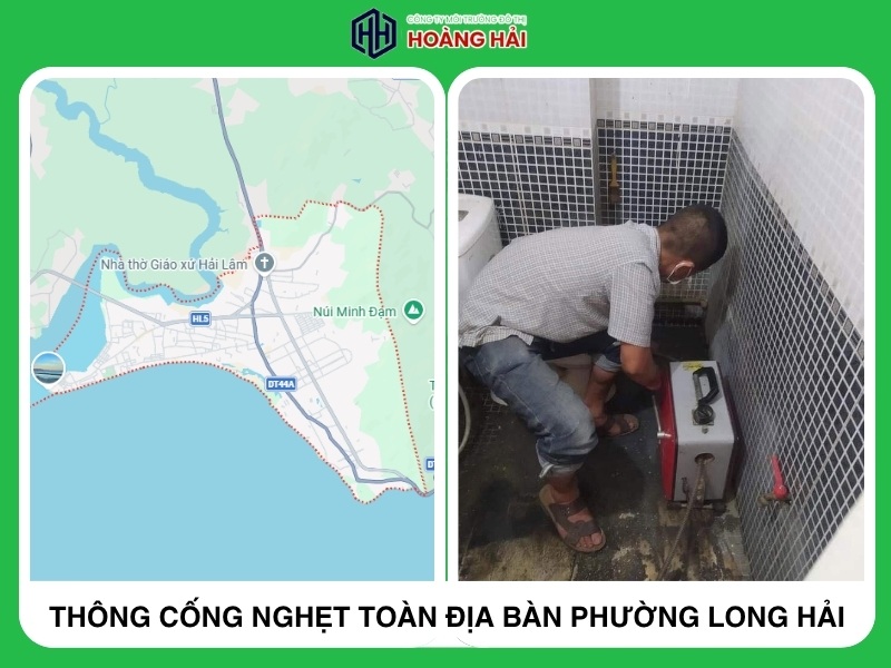 Hoàng Hải phục vụ thông cống nghẹt ở đâu tại Phường Long Hải?