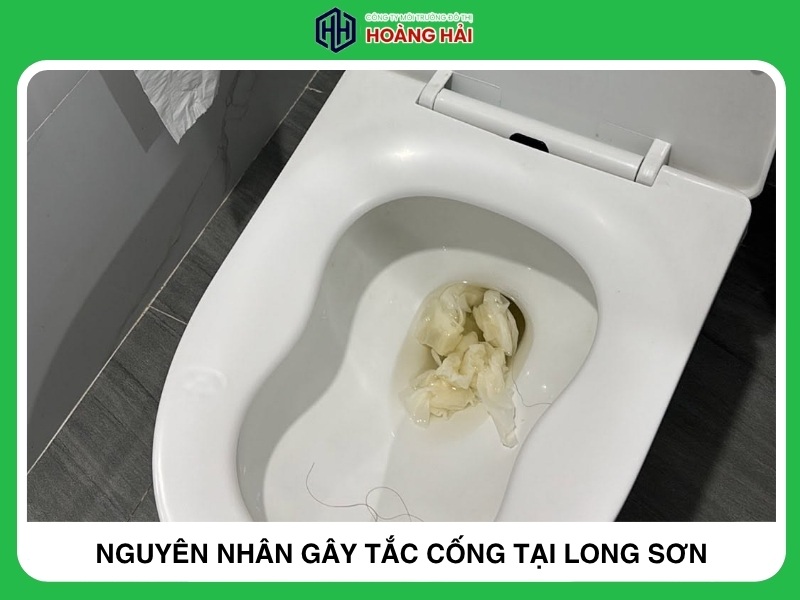 nguyên nhân gây tắc cống tại Long Sơn
