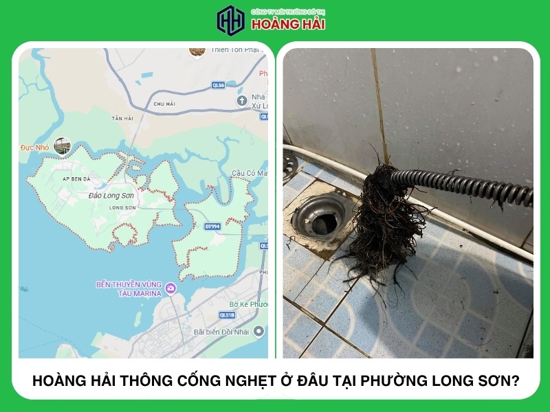 Hoàng Hải phục vụ thông cống nghẹt ở đâu tại Phường Long Sơn?