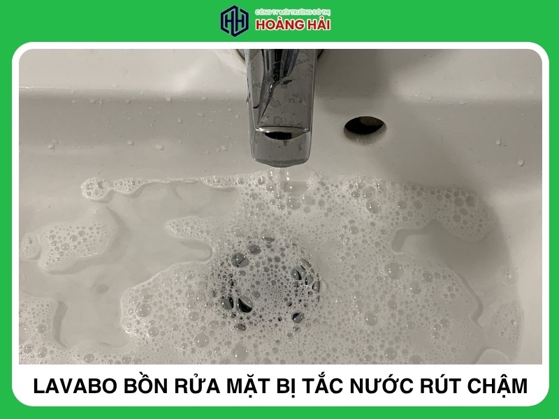 lavabo bồn rửa mặt bị tắc nước rút chậm cần thông tắc