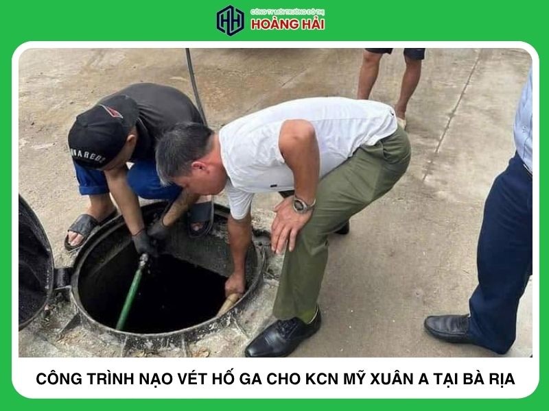 công trình nạo vét hố ga cho kcn Mỹ Xuân A tại Bà Rịa