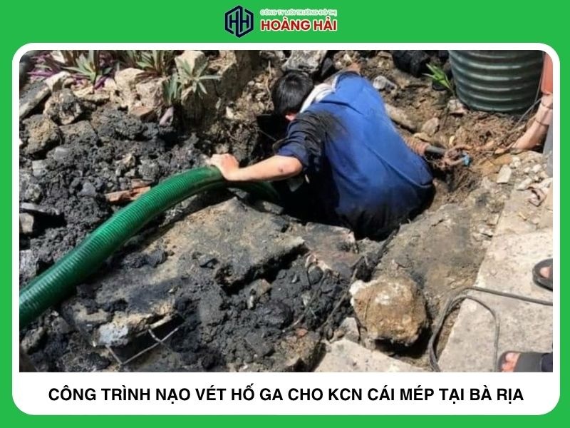 công trình nạo vét hố ga cho kcn Cái Mép tại Bà Rịa