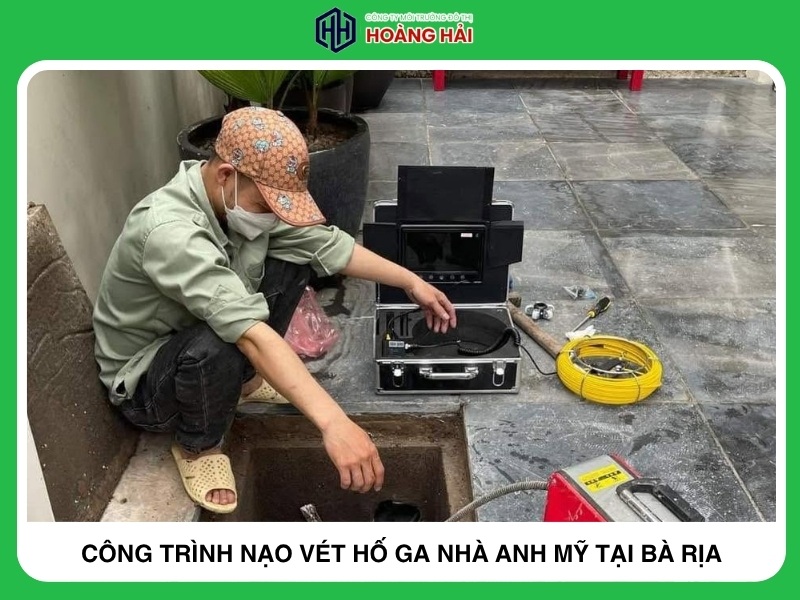 công trình nạo vét hố GA nhà anh mỹ tại Bà Rịa