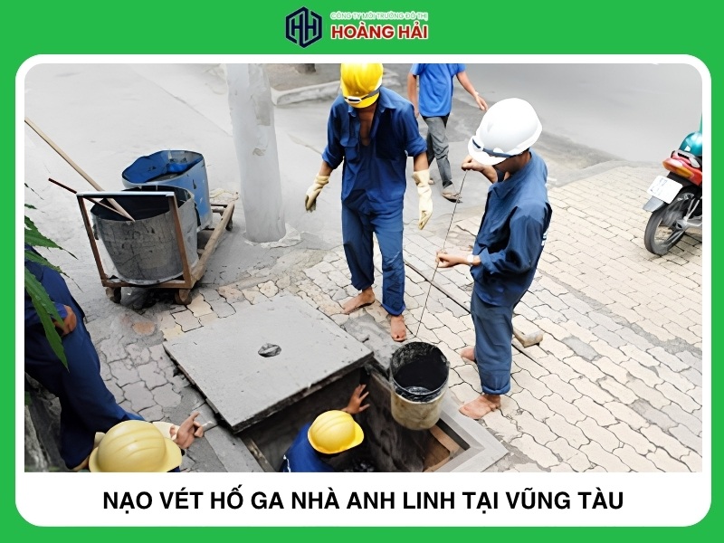 nạo vét hố ga nhà anh Linh tại Vũng Tàu