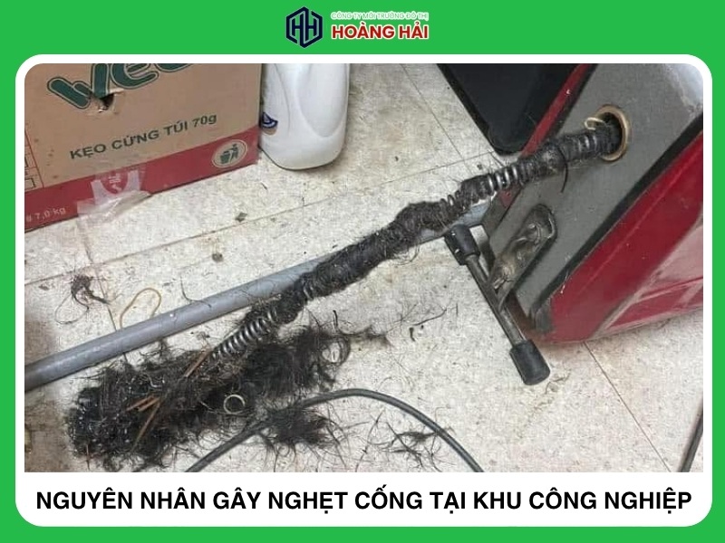 nguyên nhân gây nghẹt cống tại khu công nghiệp