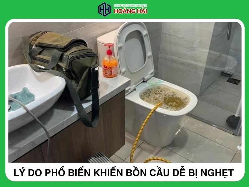 lý do phổ biến khiến bồn cầu dễ bị nghẹt