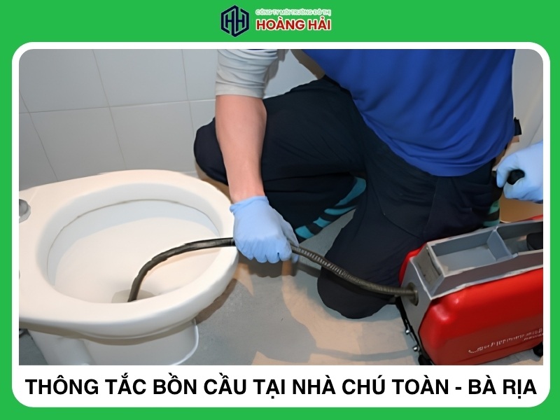 Thông tắc bồn cầu tại nhà Anh tâm - Bà Rịa