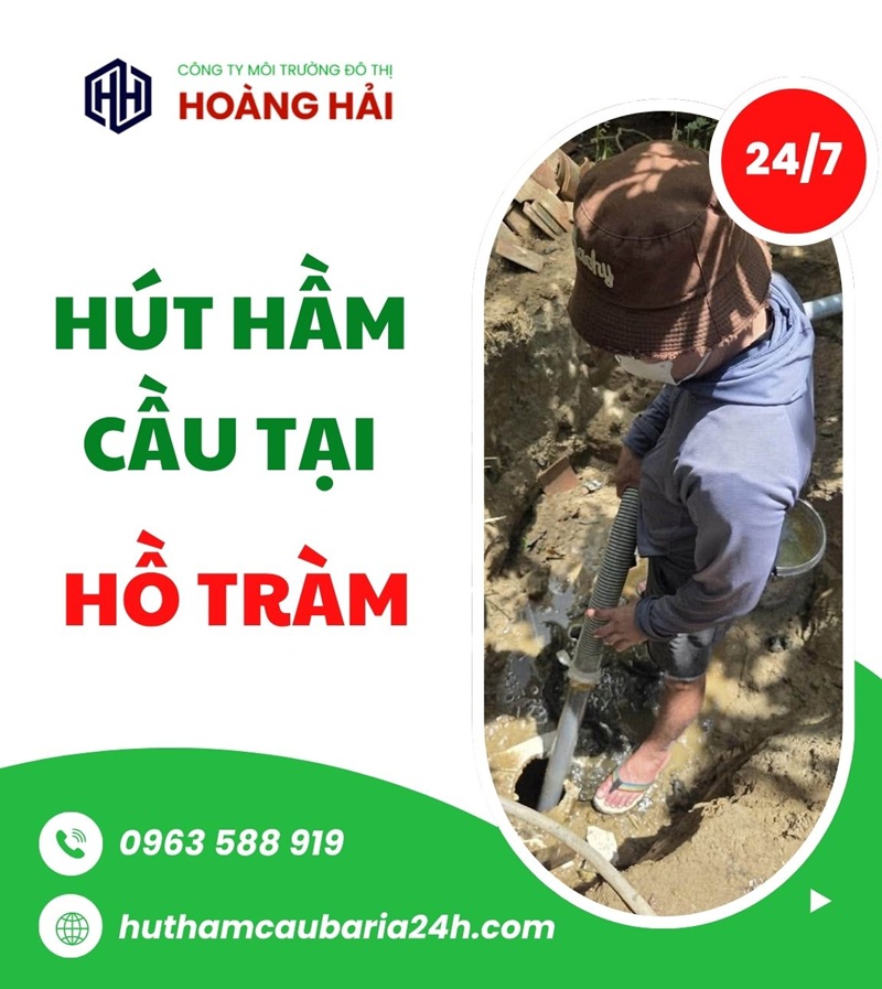 Dịch vụ hút hầm cầu tại Hồ Tràm uy tín NHANH 24/7 - Hút Hầm Cầu Hoàng Hải